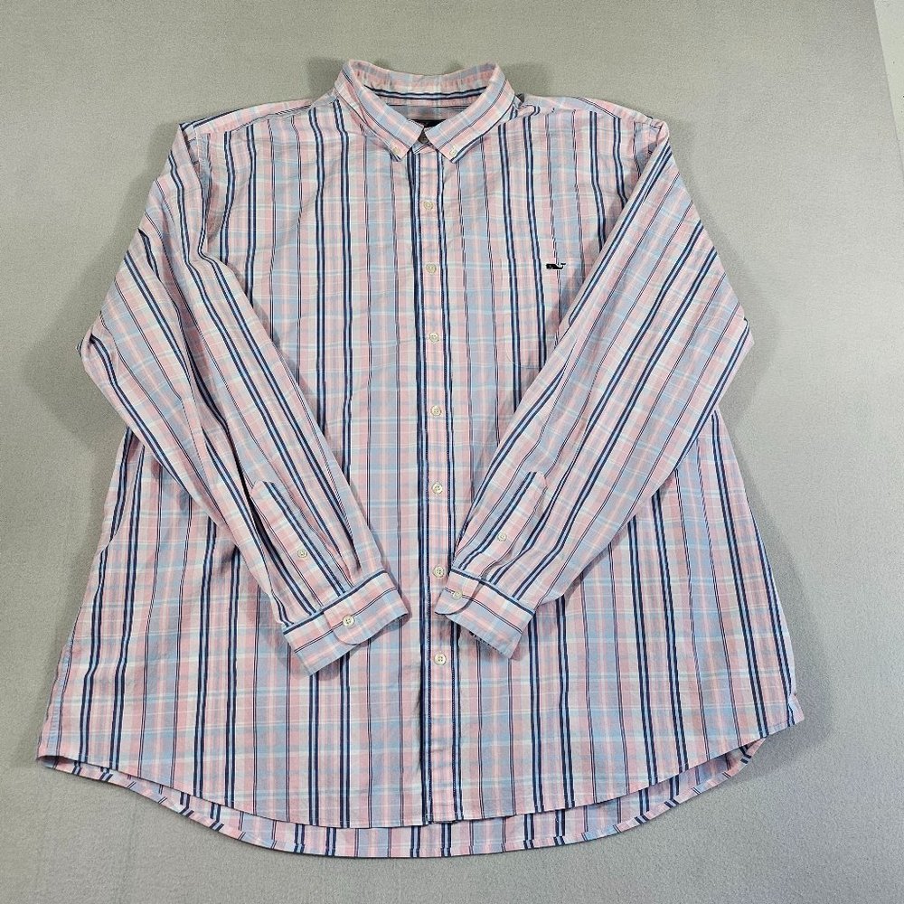 Vineyard Vines Shirt Mens 3XT Classic Fit Tucker Striped Button Down Long Sleeve